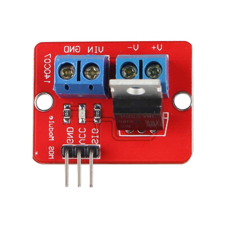hiBCTR 5pcs IRF520 MOSFET Driver Module: 0-24V 5A Switch for Arduino, Raspberry Pi & ARM MCU​ - Image 4